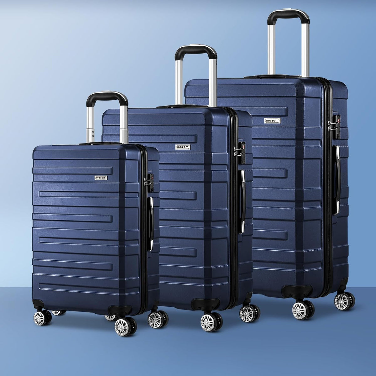 3-Piece Hardshell Luggage Set with TSA Lock