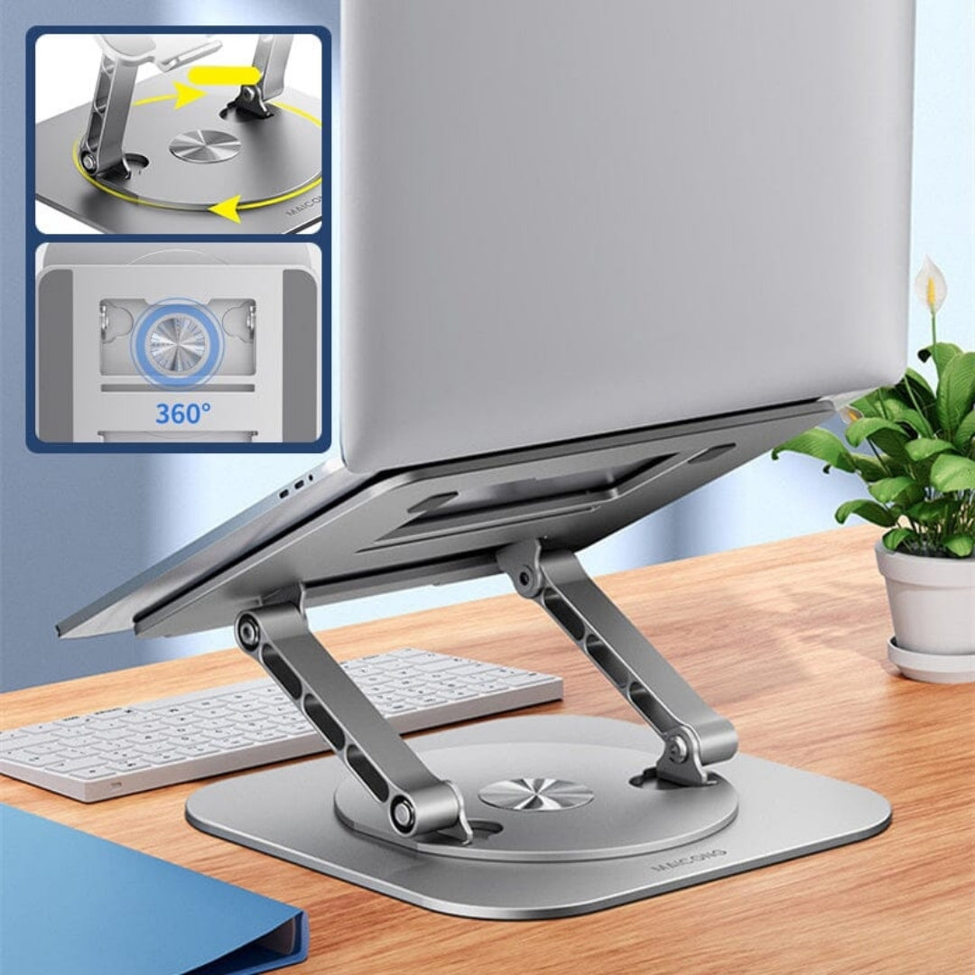 360° Rotating Aluminium Laptop and Tablet Stand