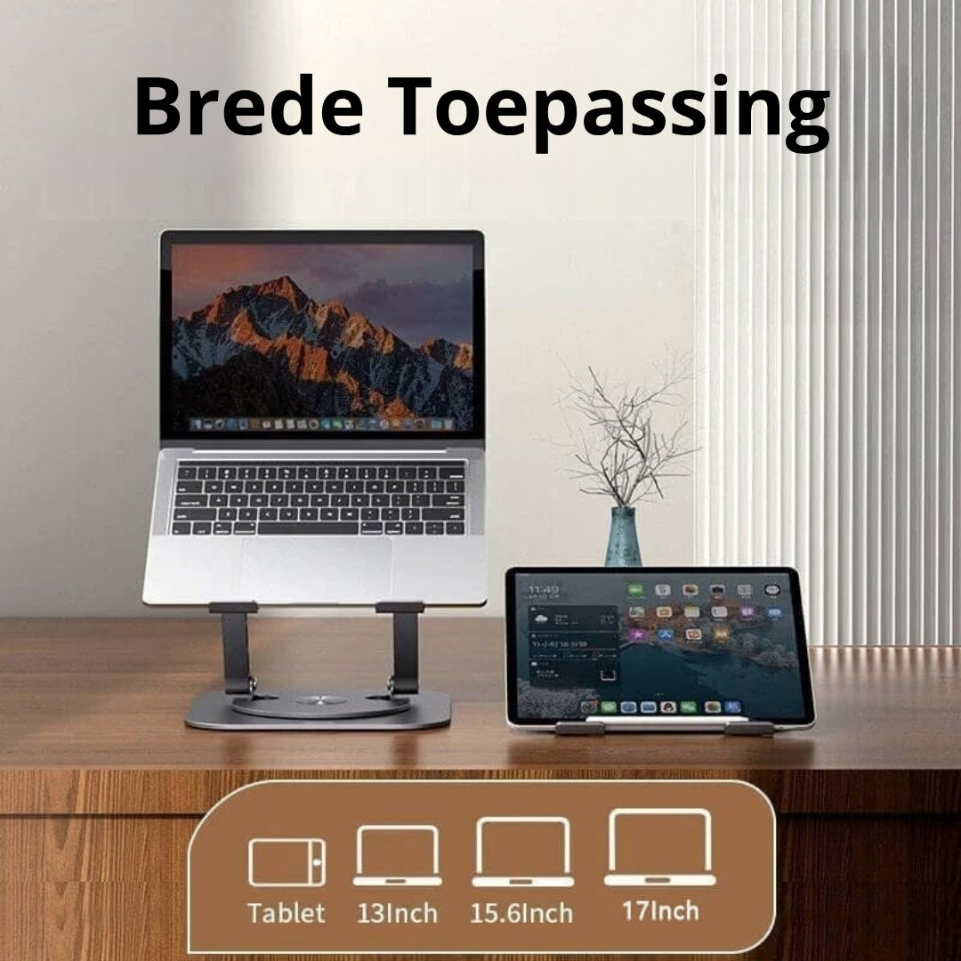 360° Rotating Aluminium Laptop and Tablet Stand