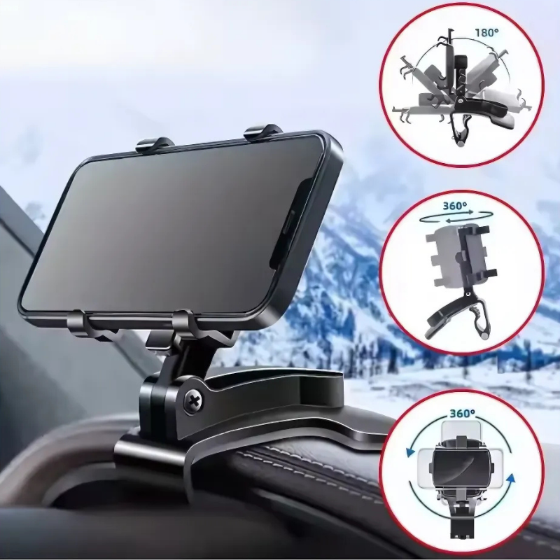 360° Rotating Phone Holder with Strong Compact Grip