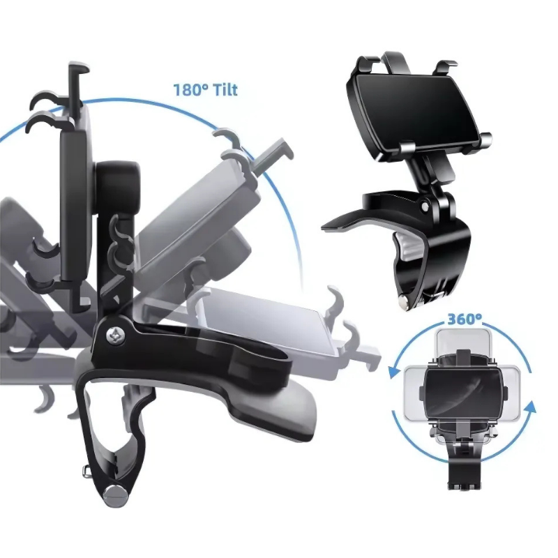 360° Rotating Phone Holder with Strong Compact Grip