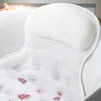 4D Deluxe Bath Pillow – Supports Neck & Back for Relaxation