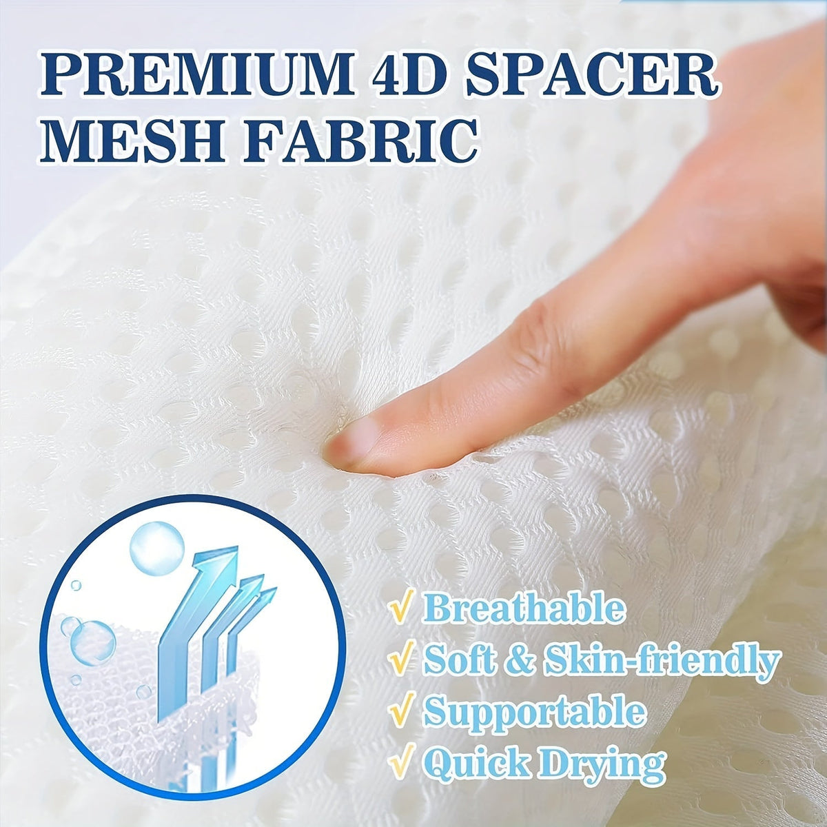 4D Deluxe Bath Pillow – Supports Neck & Back for Relaxation