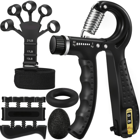 5-in-1 Hand Grip Trainer Set for Strong Hands and Forearms