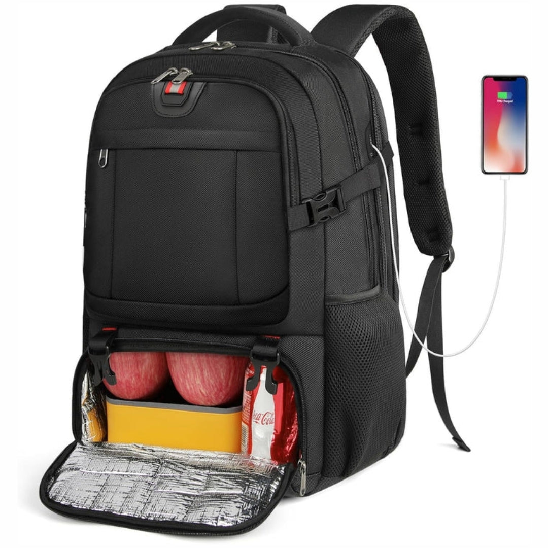 50L Travel Backpack with Cooler Compartment, Laptop Compartment and USB Port