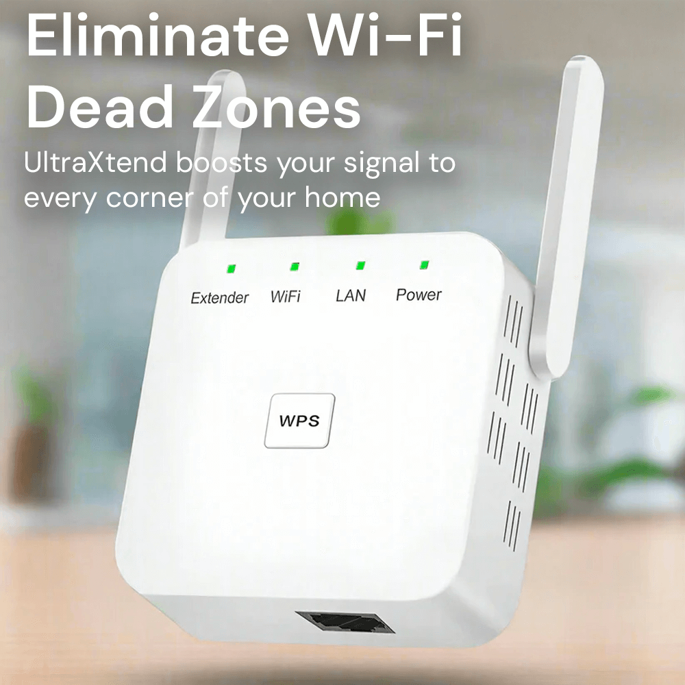 5G Dual-Band WiFi Extender, 300Mbps, Up to 1000 ft Range with WPS