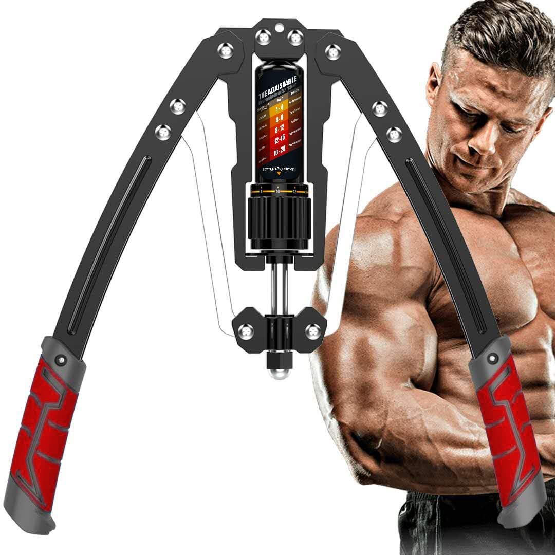 Adjustable Hydraulic Arm Trainer with 10–200 kg Resistance for Upper Body Strength Training of Arms, Chest & Shoulders