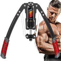 Adjustable Hydraulic Arm Trainer with 10–200 kg Resistance for Upper Body Strength Training of Arms, Chest & Shoulders