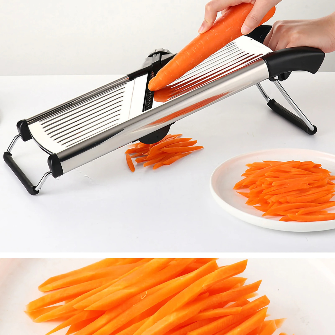 Adjustable Mandoline Slicer – Precision Stainless Steel Vegetable Cutter