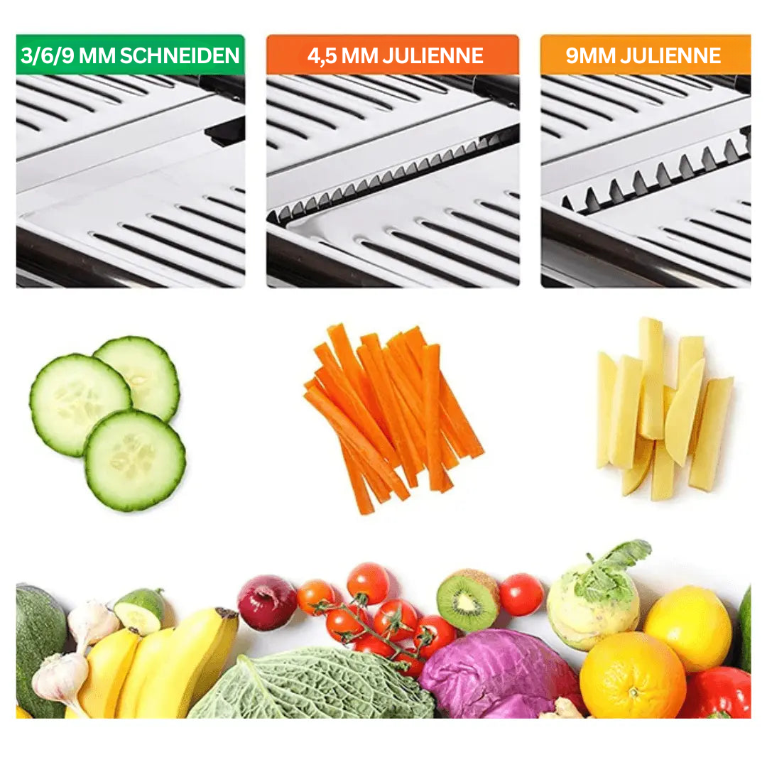 Adjustable Mandoline Slicer – Precision Stainless Steel Vegetable Cutter