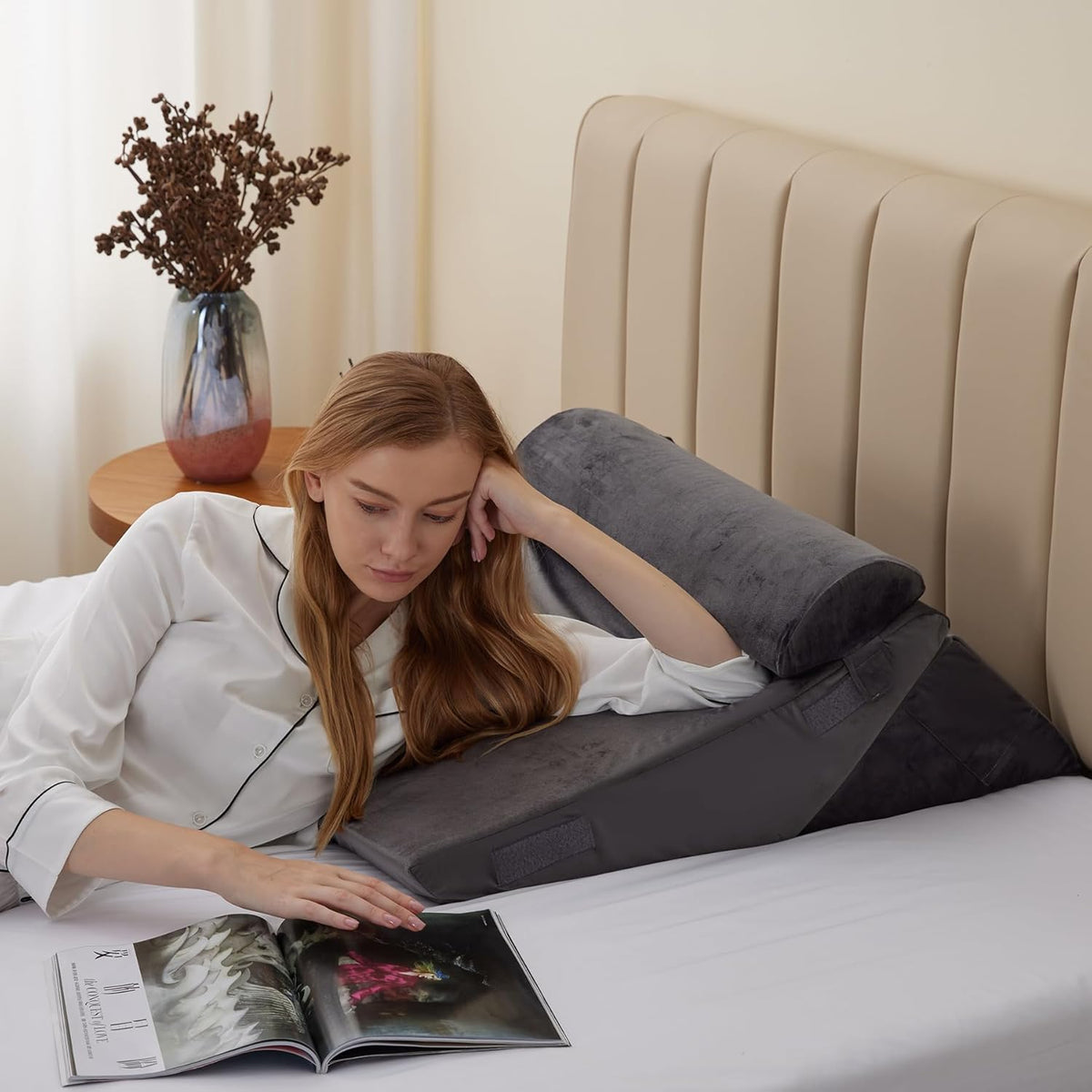 Adjustable Orthopedic Wedge Pillow - 7-in-1 Memory Foam Support System