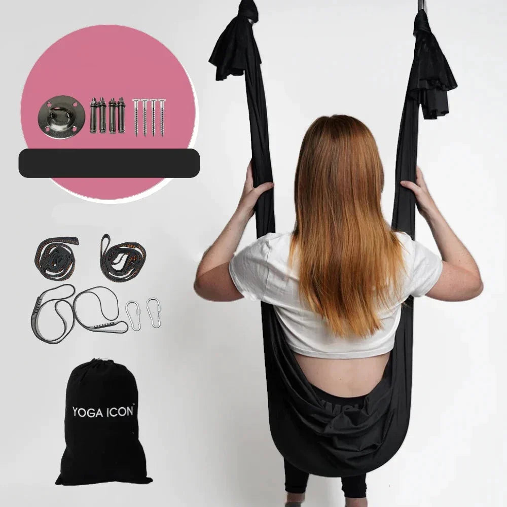 Adjustable Polyester Aerial Yoga Hammock