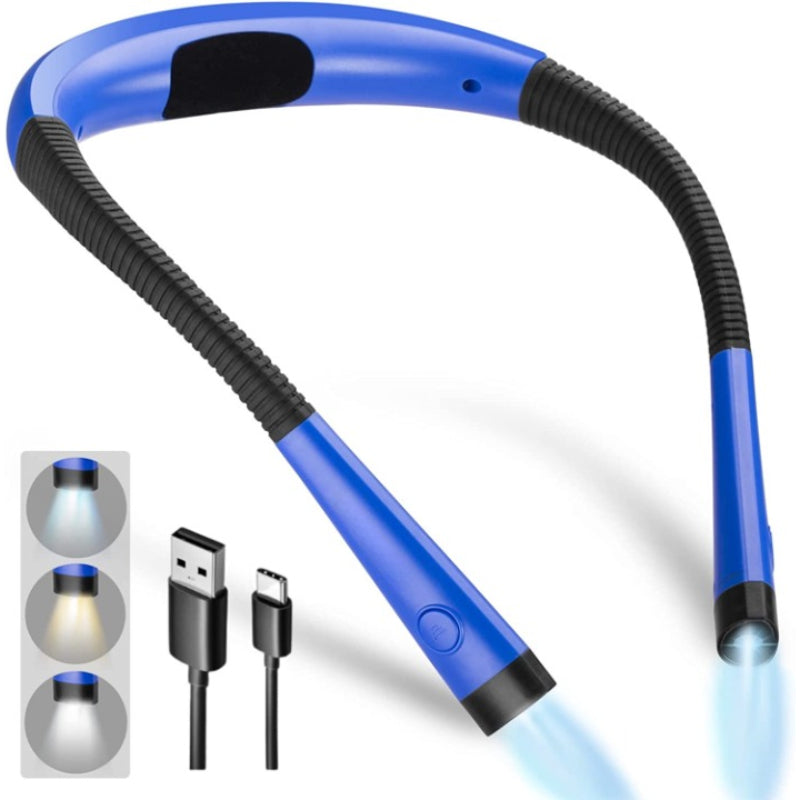 Adjustable Rechargeable LED Reading Light with Ergonomic Design – 6 Brightness Levels
