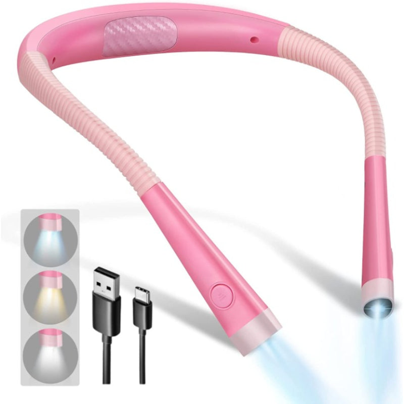 Adjustable Rechargeable LED Reading Light with Ergonomic Design – 6 Brightness Levels