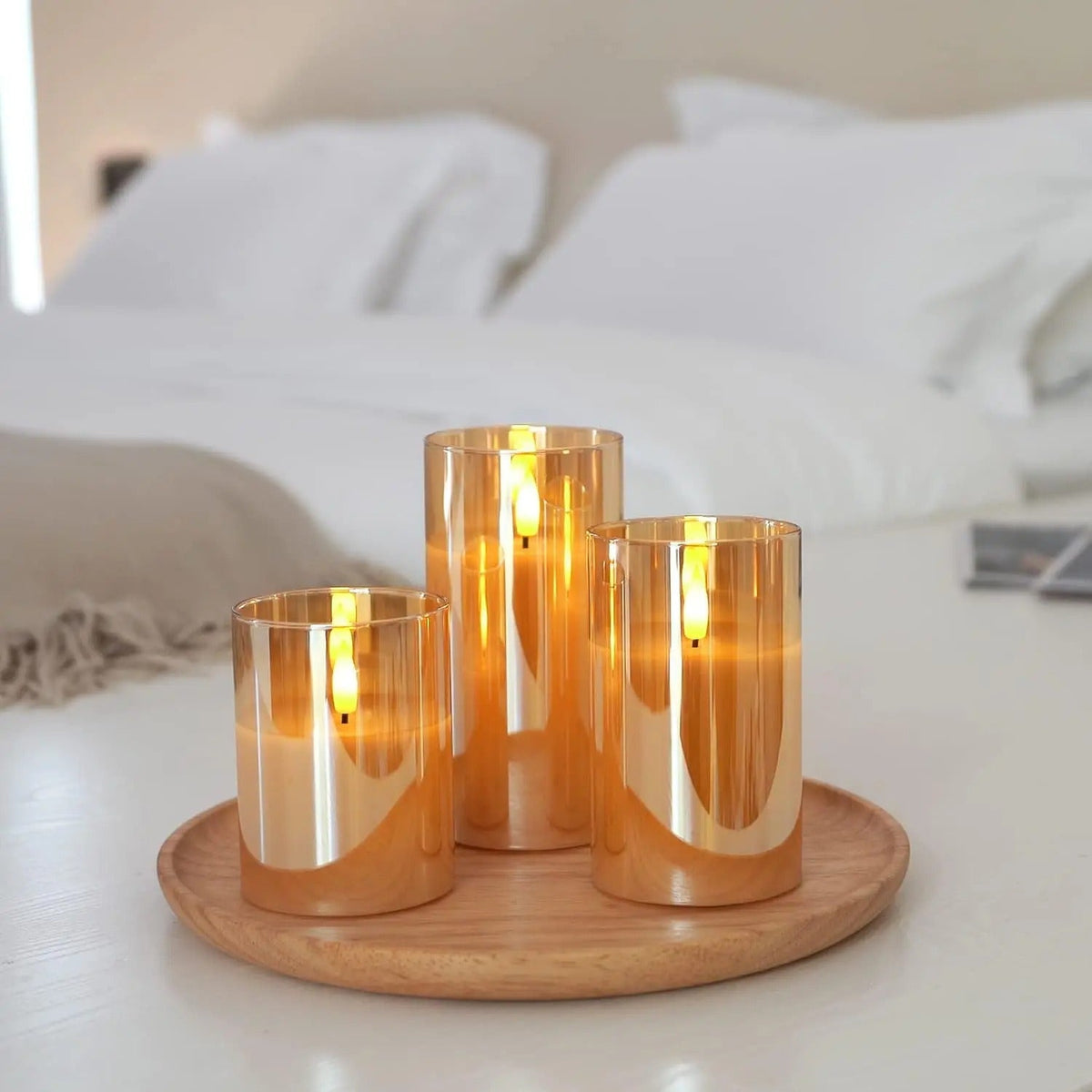 Ambient Cordless LED Candles - Set of 3