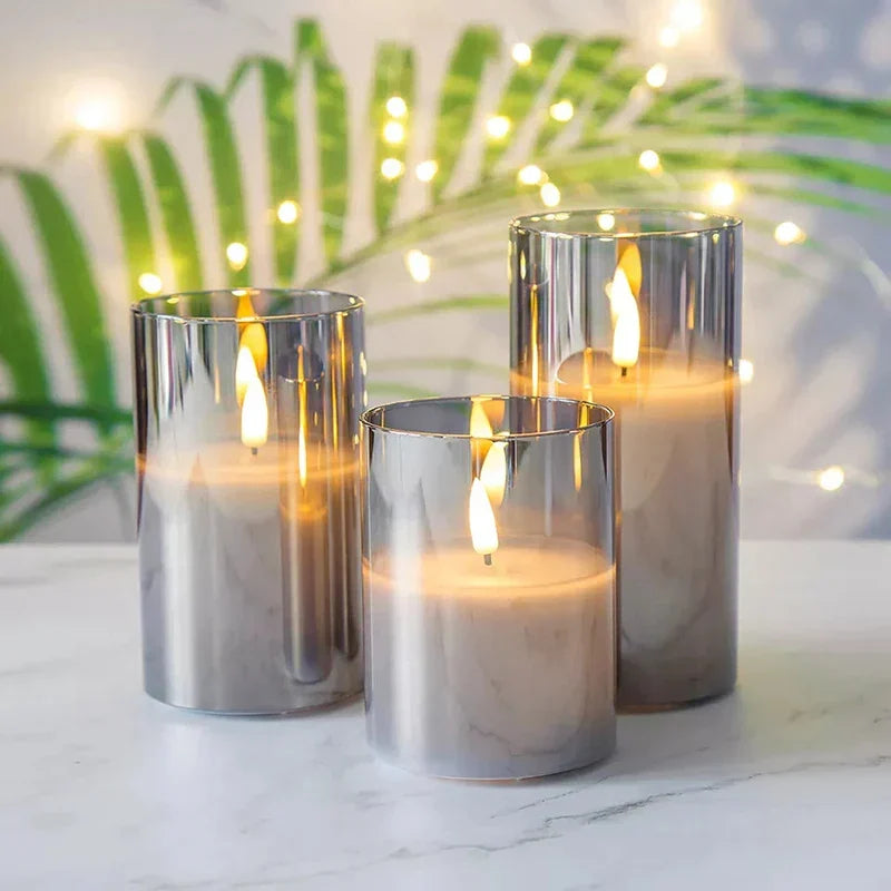Ambient Cordless LED Candles - Set of 3