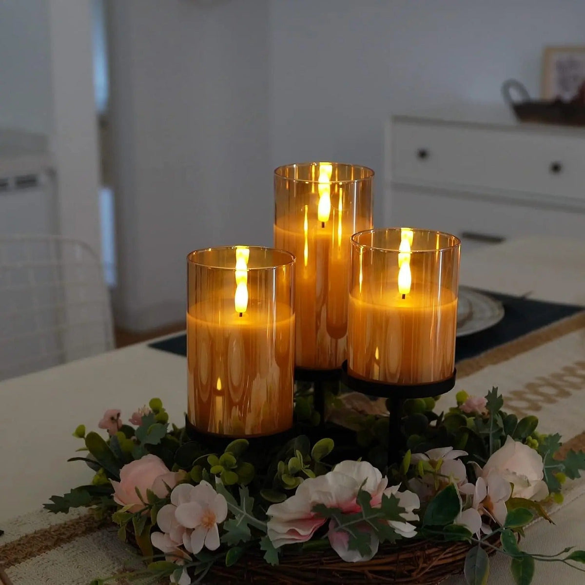 Ambient Cordless LED Candles - Set of 3