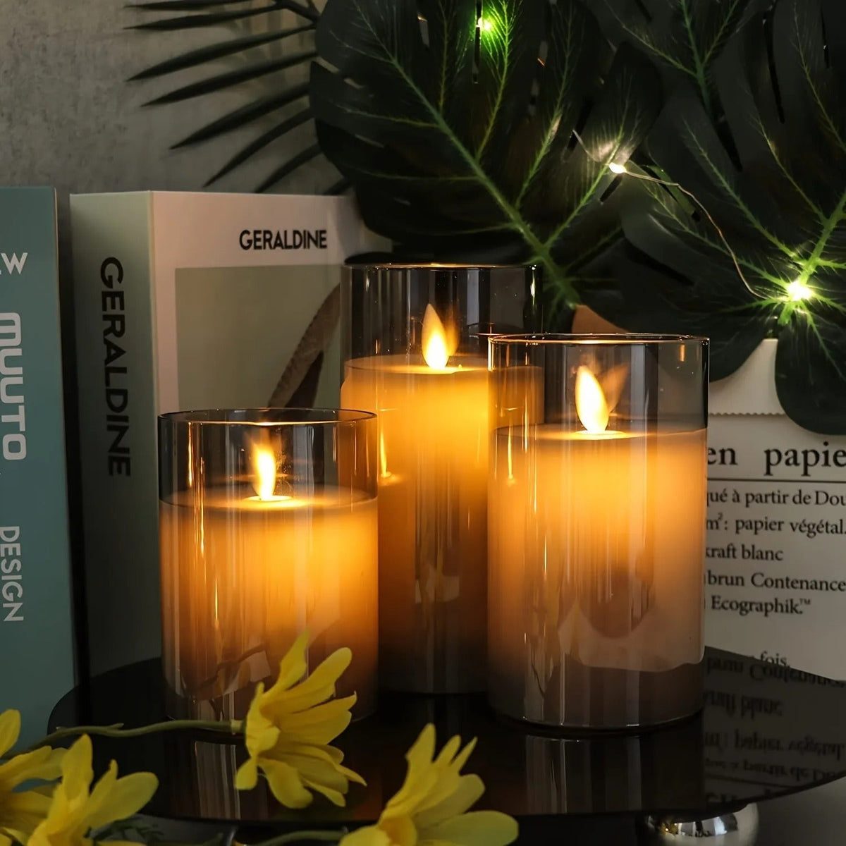 Ambient Cordless LED Candles - Set of 3