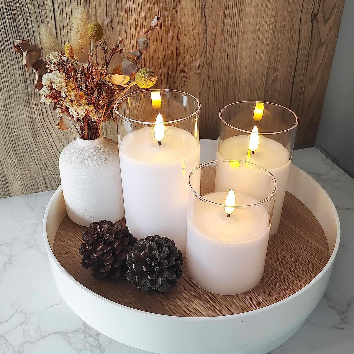 Ambient Cordless LED Candles - Set of 3