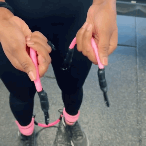 Ankle Fitness Band Set with Foot Straps