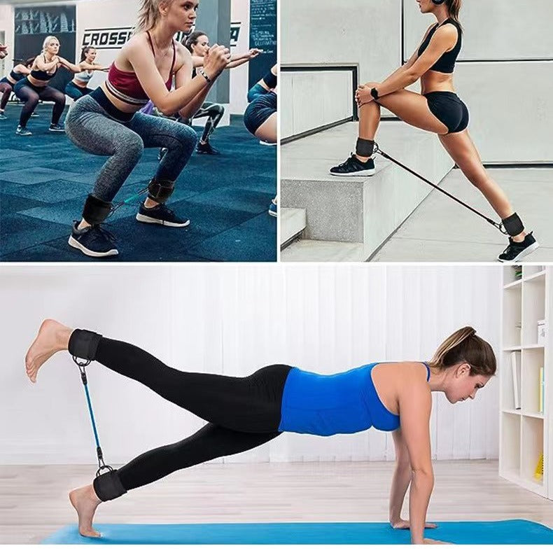Ankle Fitness Band Set with Foot Straps