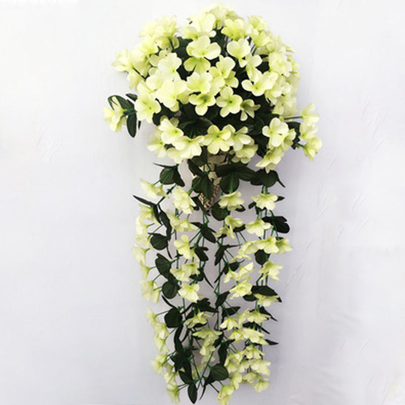 Artificial Hanging Flower Basket - Multicolored Natural Style