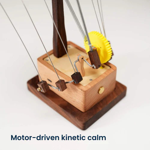 Artisan Manta Ray Automaton - Hand-Cranked Kinetic Desk Sculpture