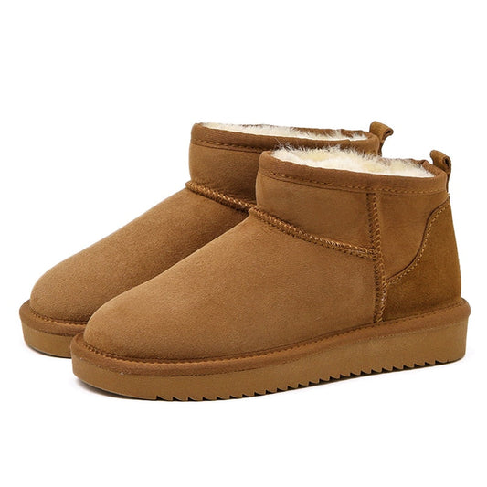 Autumn Winter Warm-Lined Ankle Boots
