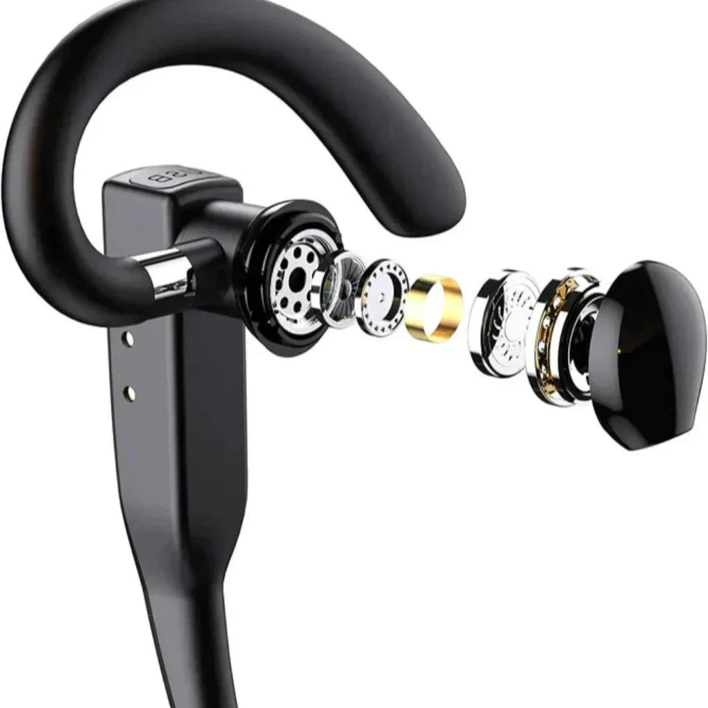 Bluetooth 5.1 Noise-Cancelling Headset with Dual Microphone for Men
