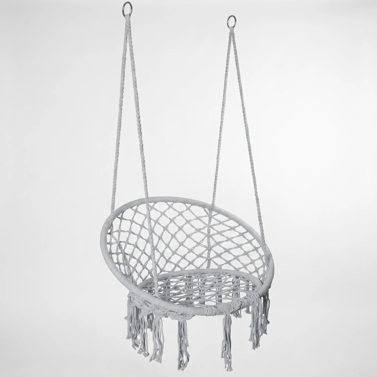 Boho Macrame Hammock Chair - Indoor & Outdoor Swing