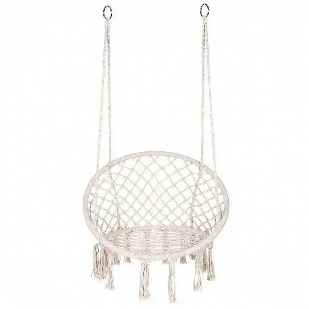 Boho Macrame Hammock Chair - Indoor & Outdoor Swing