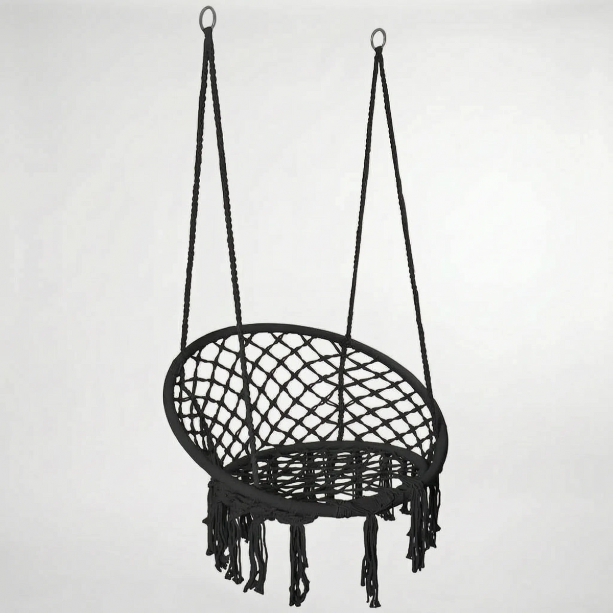 Boho Macrame Hammock Chair - Indoor & Outdoor Swing