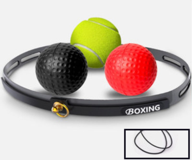Boxing Reflex Ball Set with Headband and 3 Difficulty Level Balls for Reaction, Agility, Punching Speed, Fight Skills, and Hand-Eye Coordination