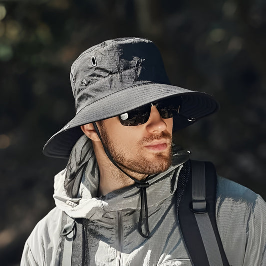 Breathable Adjustable Hiking Sun Hat with UV Protection