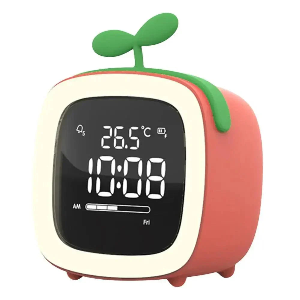 Cartoon Rabbit Digital Alarm Clock with LED Night Light