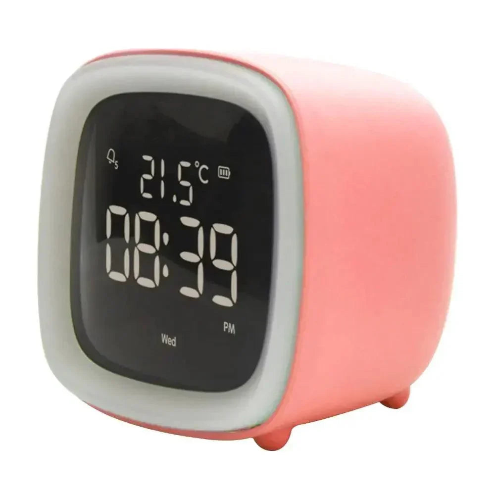 Cartoon Rabbit Digital Alarm Clock with LED Night Light