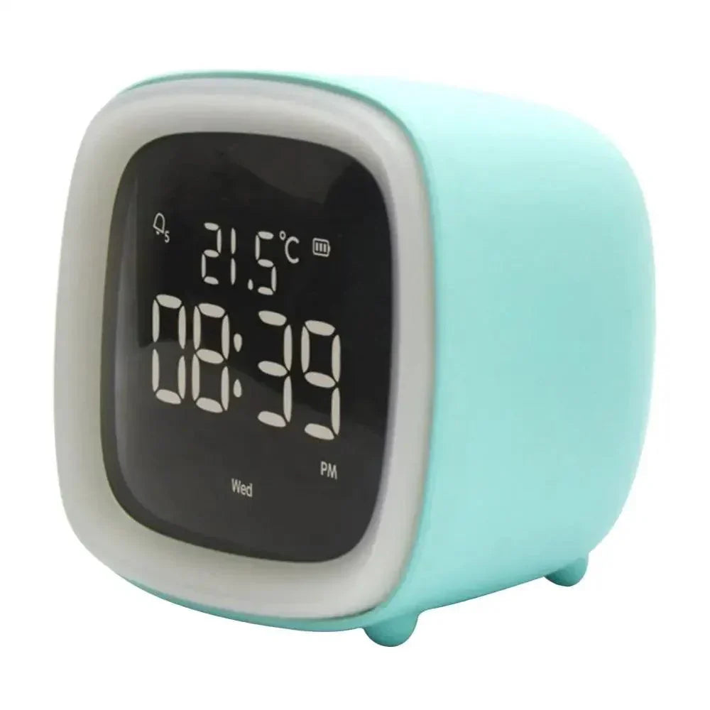 Cartoon Rabbit Digital Alarm Clock with LED Night Light