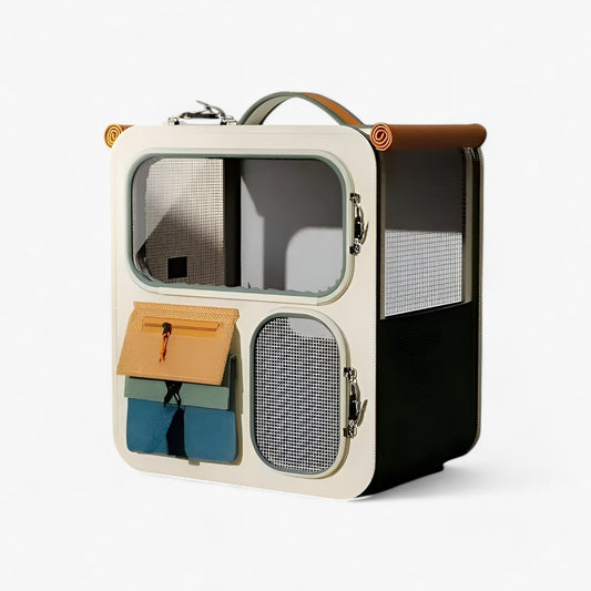 Cat Travel Backpack with Wheels & Removable Trolley Function