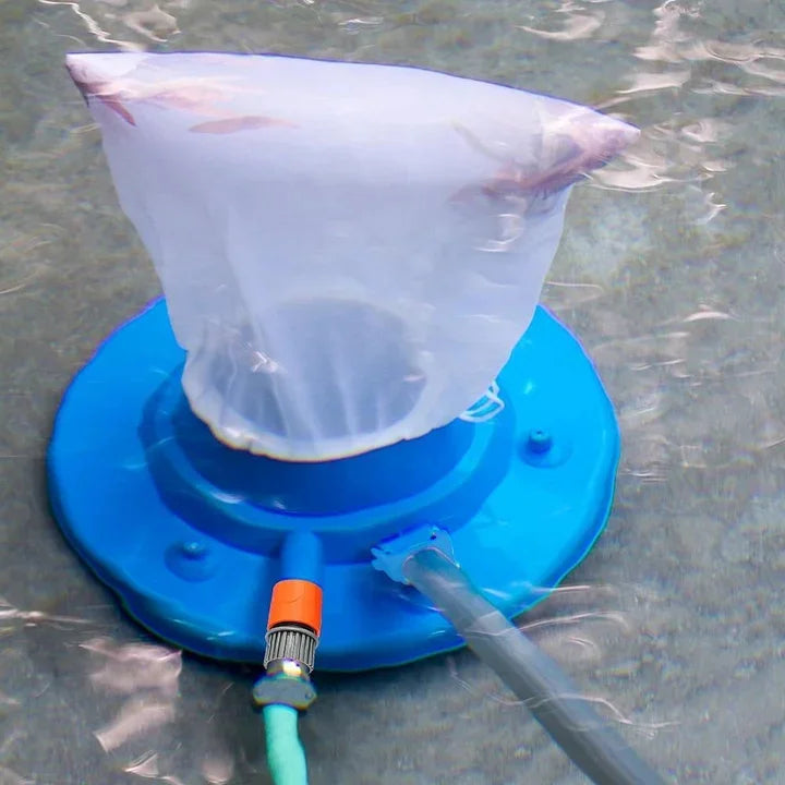 Chemical-Free Pool Vacuum with Powerful Hose Suction for Leaves, Dirt, and Debris