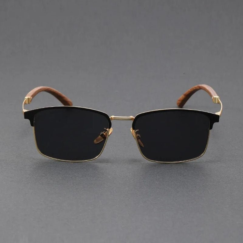 Classic Browline Half-Frame Polarized UV400 Sunglasses