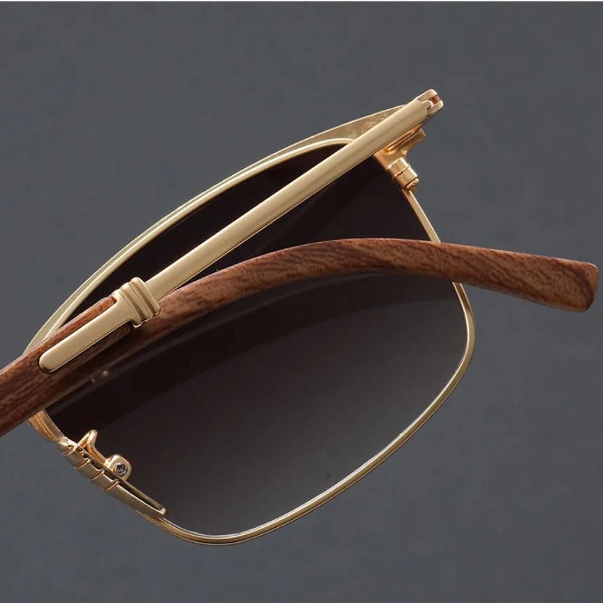 Classic Browline Half-Frame Polarized UV400 Sunglasses