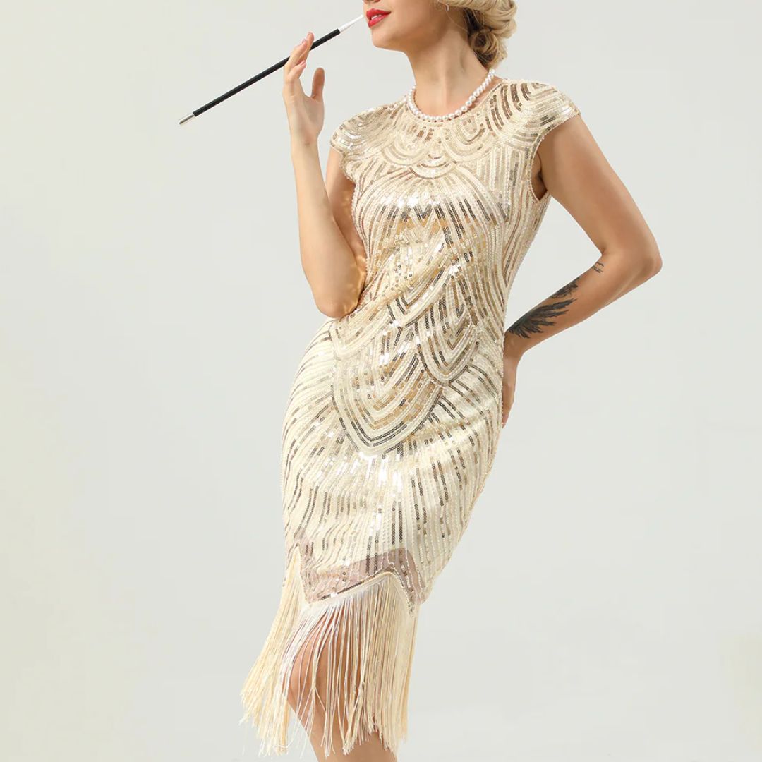 Classic Gatsby Style Glitter Dress