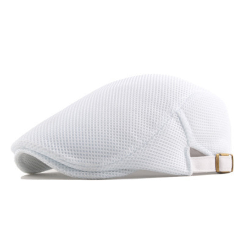 Classic Men's Breathable Flat Cap - Lightweight and Stylish Summer Cap