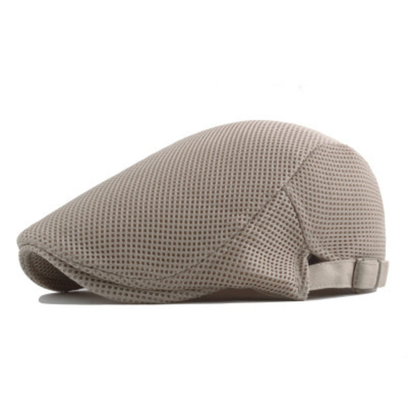 Classic Men's Breathable Flat Cap - Lightweight and Stylish Summer Cap