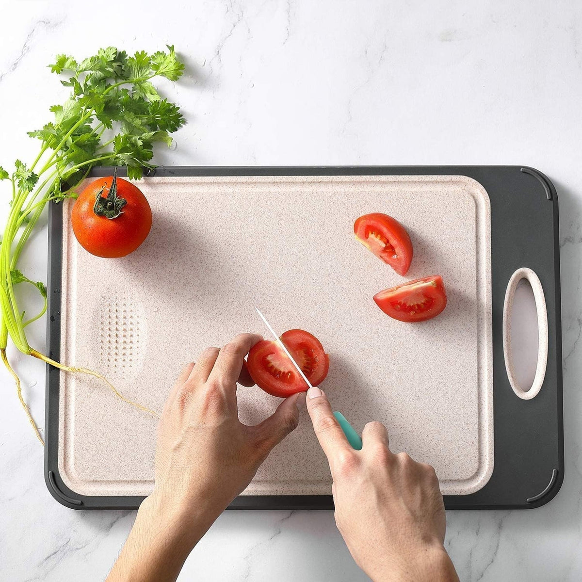 CleanCut Cutting Board | Antibacterial, Microplastic-Free and Knife-Friendly