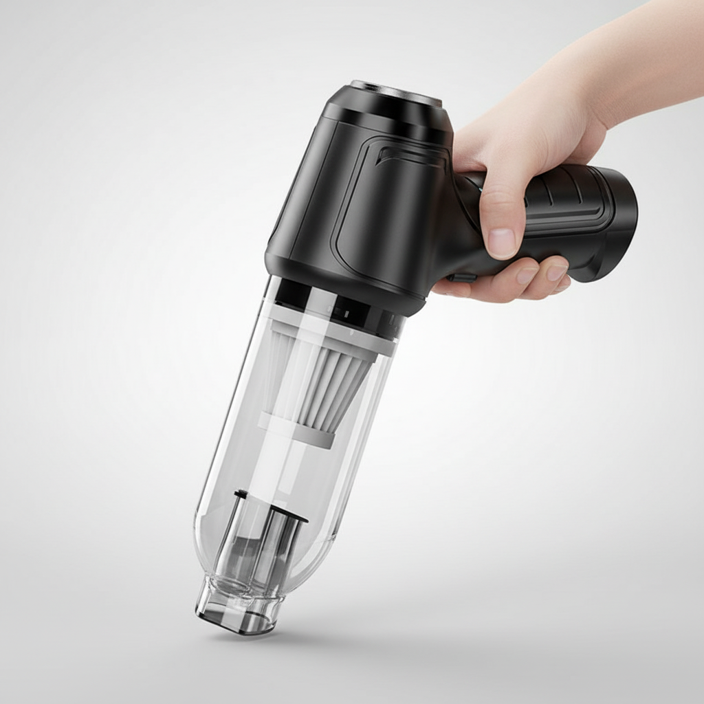 Compact Cordless Vacuum Cleaner for Car and Home