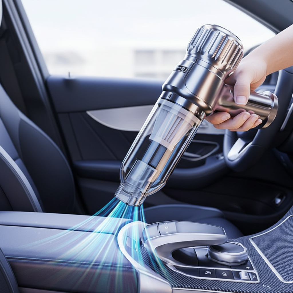 Compact Cordless Vacuum Cleaner for Car and Home