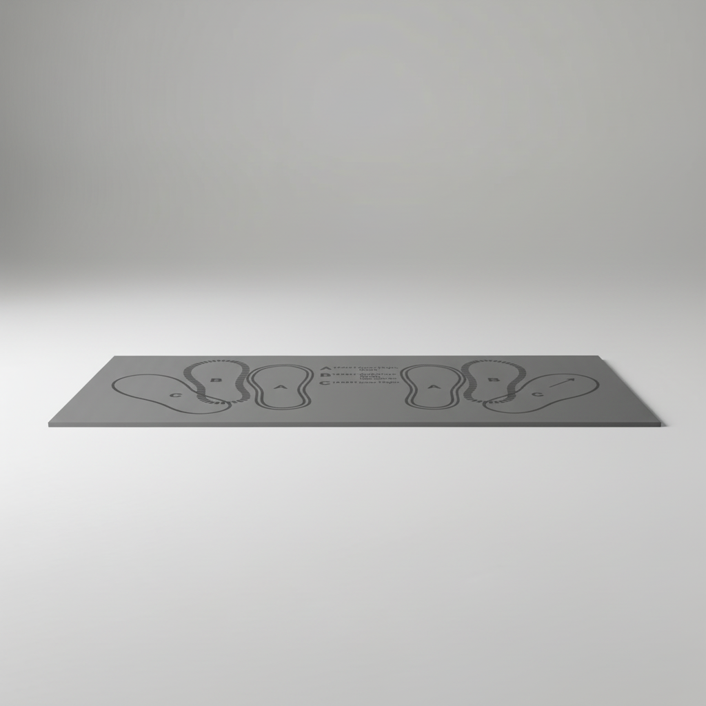 Compact Squat Guide Exercise Position Mat
