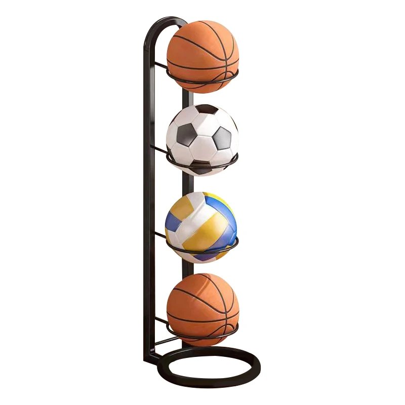 Compact Storage Rack for Sports Balls and Accessories