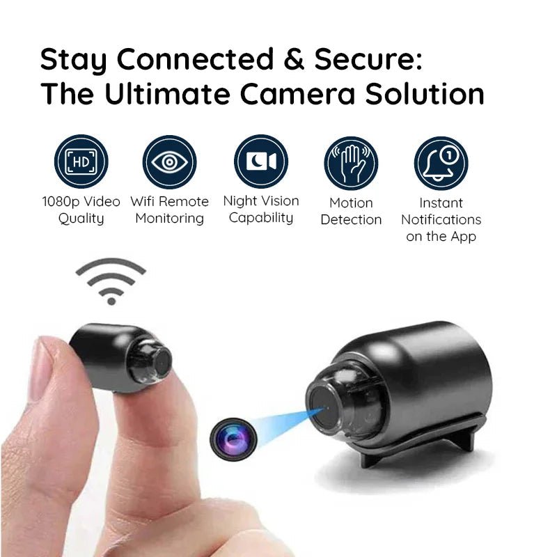 Compact WiFi Security Camera with Night Vision